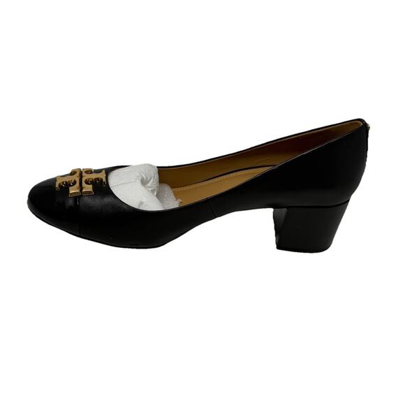 Tory Burch heels black leather Everly 9 shoes - Picture 7 of 10